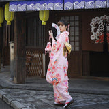 Kimono Japonés Furisode Para Mujer Perfil