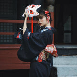 Kimono Japonés Para Mujer - Daaku Con Máscara