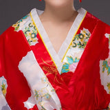 Kimono Tradicional Japonés Para Mujer - Beniiro Pecho
