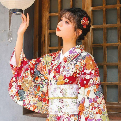 Kimono japonés Para Mujer - Primavera Manga