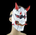 Máscara De Demonio Japonés Oni Genji Puesto