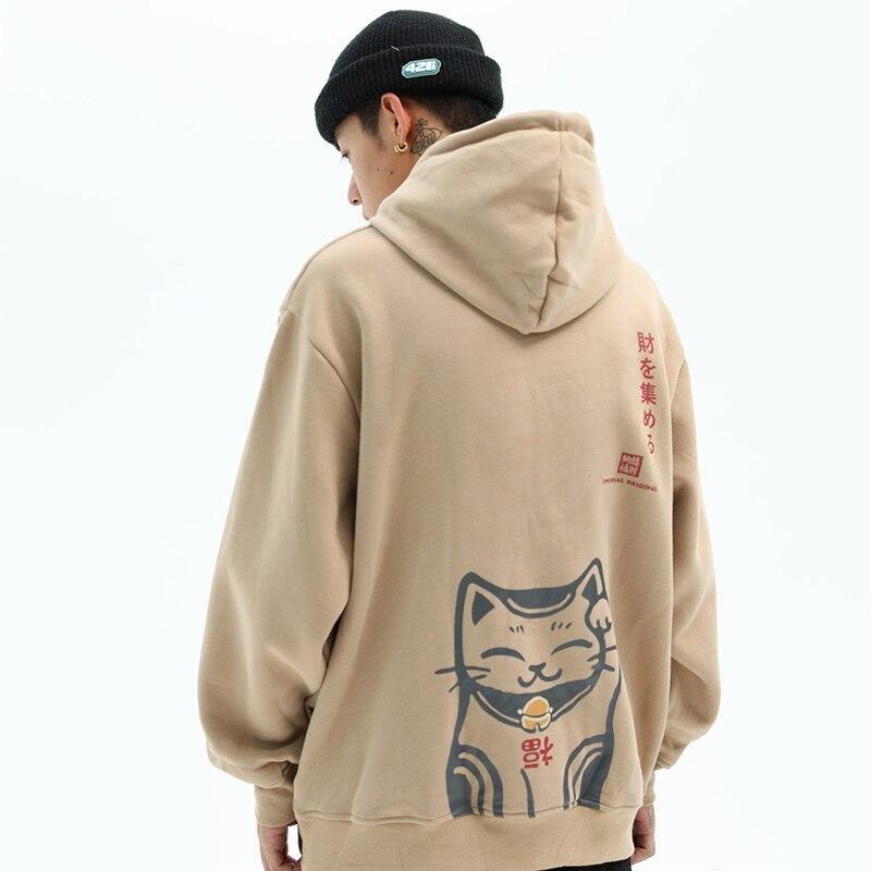 Sudadera Japonesa Gato Maneki Neko Sakura Jap n Sakura Japon