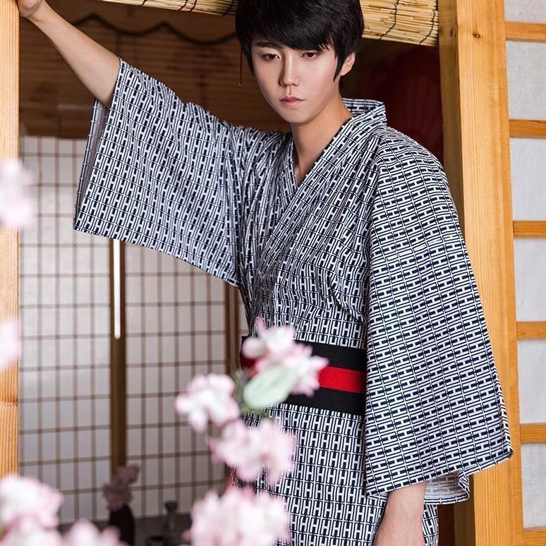 Kimono Japonés Para Hombre Patrón de Ikkan