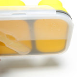 Caja Bento Plegable Dúo Amarillo Detalles