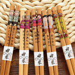 Caja de Palillos Japoneses Familia Feliz Diseño