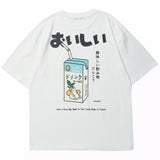 Camiseta Estilo Japonés Harajuku Lado