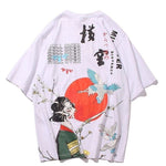 Camiseta Japonesa Espíritus del Bosque Blanco