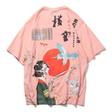 Camiseta Japonesa Espíritus del Bosque Rosa