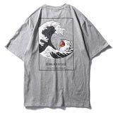 Camiseta Japonesa de Algodón Gris