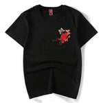 Camiseta con Bordado de Dragón Japonés Frente