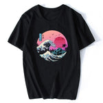 Camiseta con Estampado Japonés The Great Retro Wave