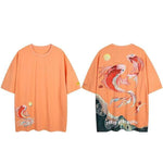 Camiseta de Carpa Koi Japonesa Naranja