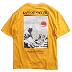 Camiseta de la Ley Japonesa de la Naturaleza Amarillo Logo