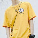 Camiseta de la Ley Japonesa de la Naturaleza Amarillo Modelo Frente