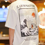 Camiseta de la Ley Japonesa de la Naturaleza Blanco Modelo