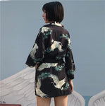 Chaqueta Estilo Kimono Ligera Para Mujer Espalda