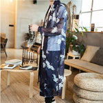 Chaqueta Kimono Long Crane Lado