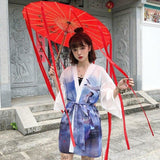 Chaqueta Kimono Transparente Para Mujer Modelo