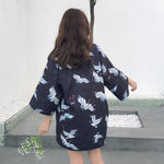    Chaqueta Kimono Tsuru Para Mujer Espalda