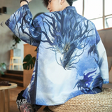 Chaqueta Kimono con Dragón de Hielo
