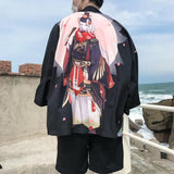 Chaqueta Kimono de Hombre Guerrero Japonés 