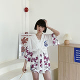 Chaqueta Kimono para Mujer Sakura Blanco Modelo