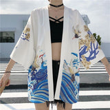Chaqueta Kimono para Mujer Shizenkai Blanco Frente