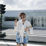 Chaqueta Kimono para Mujer Shizenkai Blanco Modelo