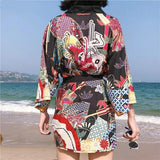 Chaqueta Estilo Kimono de Mujer Harajuku Espalda