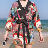 Chaqueta Estilo Kimono de Mujer Harajuku Frente