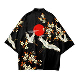 Chaqueta kimono sol rojo parte espalda