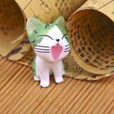 Figuras de Gatos Japoneses Jardín en Miniatura Risa