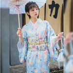 Kimono Japonés De Mujer - Primavera Y Otoño Frente