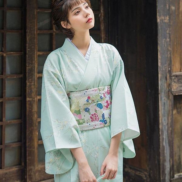 Kimono Japonés Mujer - Tsuru Y Botan I Sakura Japón – Sakura Japon