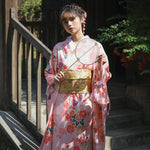Kimono Japonés Furisode Para Mujer Frente