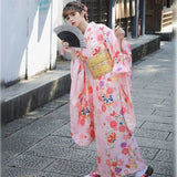 Kimono Japonés Furisode Para Mujer Largo