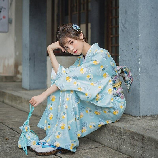 Kimono Japonés Mujer - Tsuru Y Botan I Sakura Japón – Sakura Japon