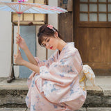 Kimono Japonés Mujer - Tsuru Y Botan Modelo