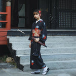 Kimono Japonés Para Mujer - Daaku Con Espada