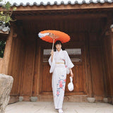 Kimono Japonés Para Mujer - Peonía Modelo