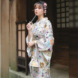 Kimono Japonés Tradicional Para Mujer Conjunto
