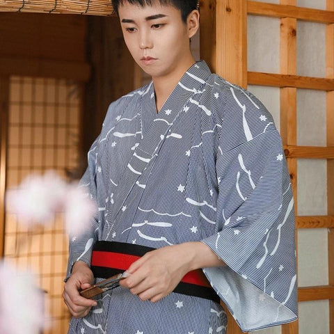 Kimono Japonés de Hombre Patrón Puratanasu Modelo