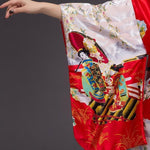 Kimono Tradicional Japonés Para Mujer - Beniiro Bordado