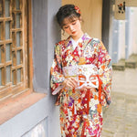 Kimono japonés Para Mujer - Primavera Frente