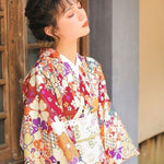 Kimono japonés Para Mujer - Primavera Perfil