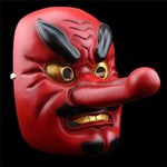 Máscara Japonés De Demonio Tengu Nariz