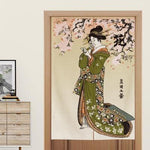 Noren Geisha Tradicional Japonesa Colgado