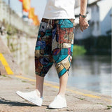 Pantalones Anchos Japoneses Para Hombre Pacchiwaaku Perfil