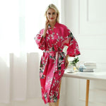 Pijama Kimono Mujer - Fucsia Frente