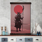Pintura Japonesa Samurai Shinigami Con Marco Colgado